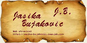 Jasika Bujaković vizit kartica